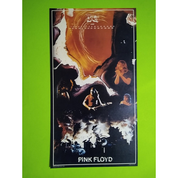 PINK FLOYD Vintage Art Prog Rock Progressive Music Poster 50 Years Old - Picture 2 of 5